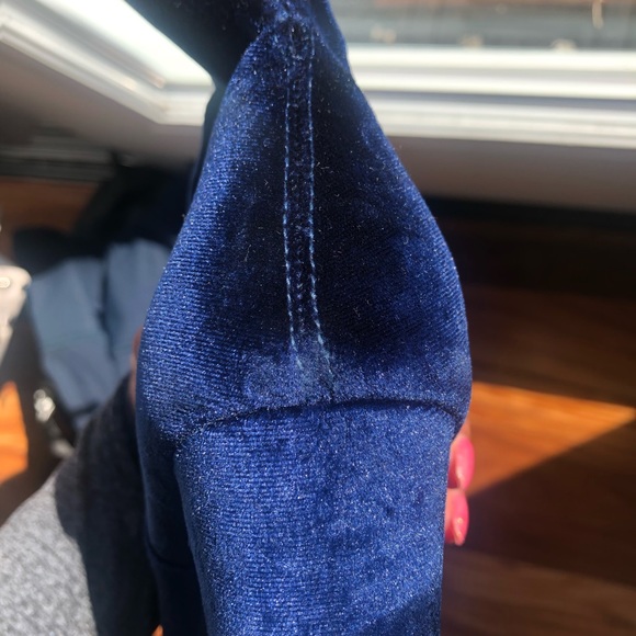 Steve Madden Blue Velvet Boots - Picture 3 of 3
